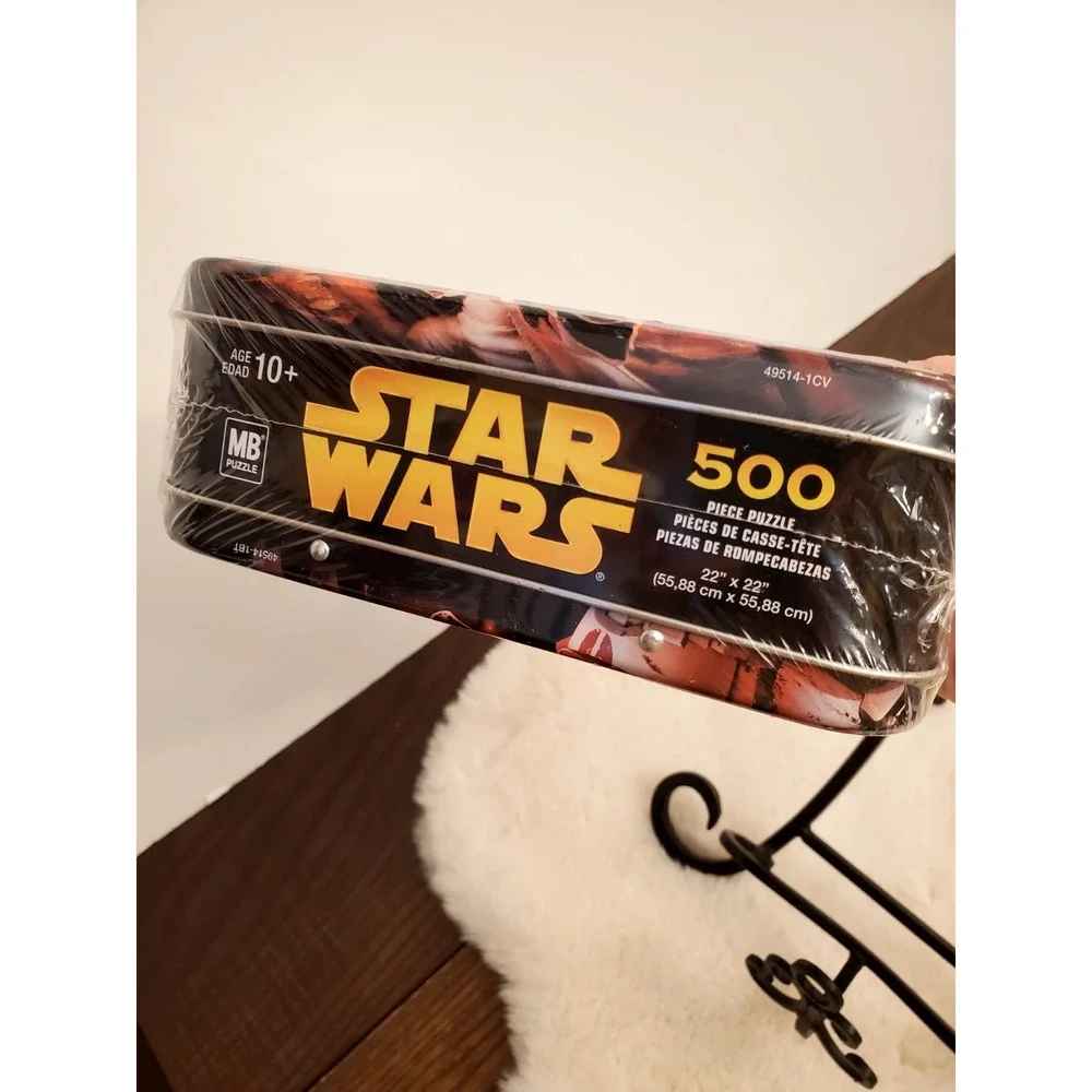 Star Wars 2005 2 Double Sided Darth Vader Shaped 500 Piece‎ Puzzle Tin Sealed